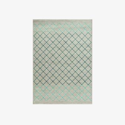 The Rug Seller Grandeur Teal Tile Rugs