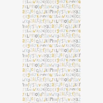 The Rug Seller Letters Play Wallpaper 111280 by Scion in Slate Biscuit Maize&nbsp;Roll