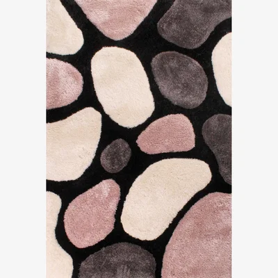 The Rug Seller Stepping Stones Rugs in Pink Grey&nbsp;160x225cm