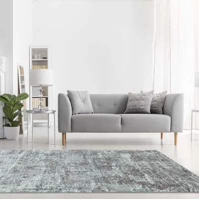 The Rug Seller Orion Abstract Metallic Rugs in OR06 Pink