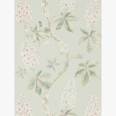 The Rug Seller Chestnut Tree Wallpaper 215710 by Sanderson in Seaspray Green&nbsp;Roll