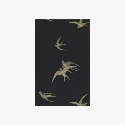 The Rug Seller Swallows Wallpaper 105 by Sanderson in Black&nbsp;Roll