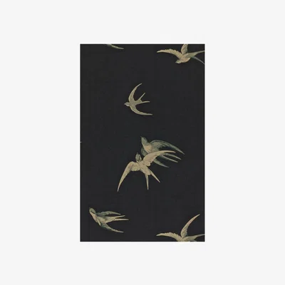 The Rug Seller Swallows Wallpaper 105 by Sanderson in Black&nbsp;Roll