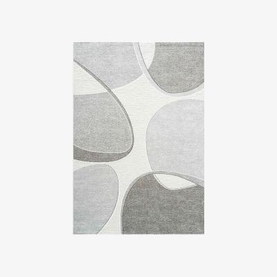 The Rug Seller Milano 46004 6171 Abstract Orb Rugs in Taupe Grey