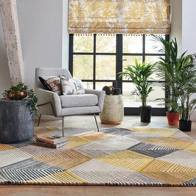 The Rug Seller Rhythm Rugs in Saffron 40906 by Harlequin