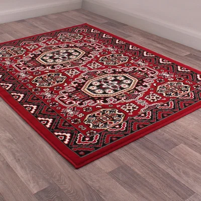 The Rug Seller Kayo Rugs in Red by Rugstyle&nbsp;60x110cm