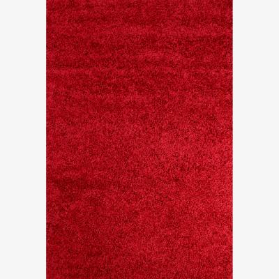 The Rug Seller Retro Plain Shaggy Rugs in Red