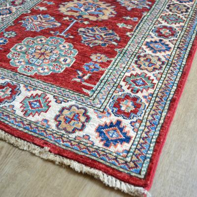 The Rug Seller Supreme Kazak 48589 Traditional Wool Runner Rugs in Red76x278cm