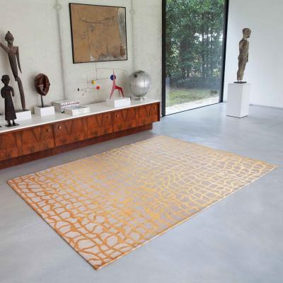 The Rug Seller Louis De Poortere Modern Abstract Mad Men Dedalo Rugs 9205 in Yellow Scarab&nbsp;170x240cm
