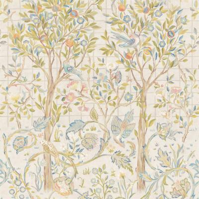 The Rug Seller Melsetter 3M Stocked Wallpaper 216707 by Morris & Co in Ivory Sage&nbsp;Roll