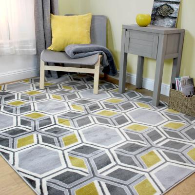 The Rug Seller Cocktail Mimosa Rugs in Grey and Ochre