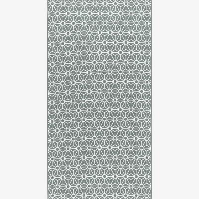 The Rug Seller Milek Tattoo Star Rug in Aqua Grey&nbsp;185x335cm