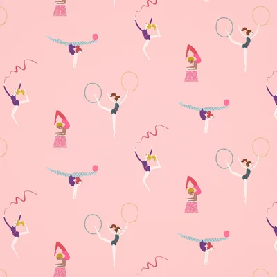 The Rug Seller Balancing Act Wallpaper 112644 by Harlequin in Raspberry Blossom Grape&nbsp;Roll