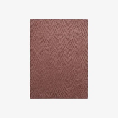 The Rug Seller Folia Carved Wool Rugs 38902 by Wedgwood in Mink Brown