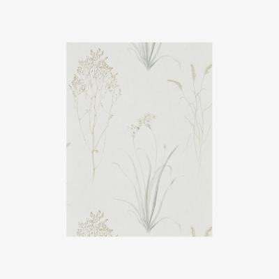 The Rug Seller Farne Grasses Wallpaper 216487 by Sanderson in Ivory Silver Grey&nbsp;Roll