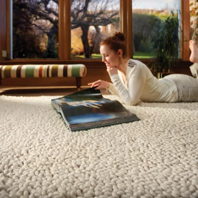 The Rug Seller Union Wool Rugs in Ivory