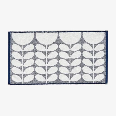 The Rug Seller Sunflower Bath Mat by Orla Kiely in Whale Blue50x90cm