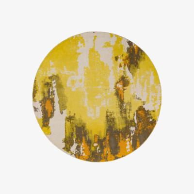 The Rug Seller Saturn circle Rugs in Yellow