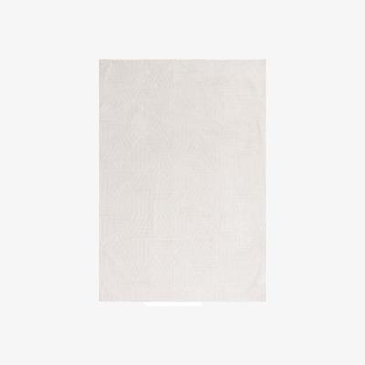 The Rug Seller Glaze Fusion Geometric Modern Rugs in Ivory White160x230cm