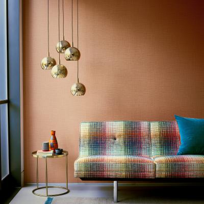 The Rug Seller Lint Textured Wallpaper 112098 by Harlequin in Rust Orange&nbsp;Roll