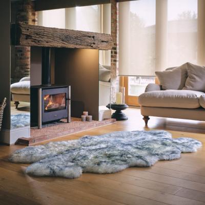 The Rug Seller Long Wool Sheepskin Rugs in Grey Mist&nbsp;Double