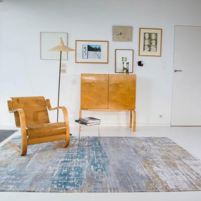The Rug Seller Atlantic Streaks Rugs 8718 in Long Island Blue