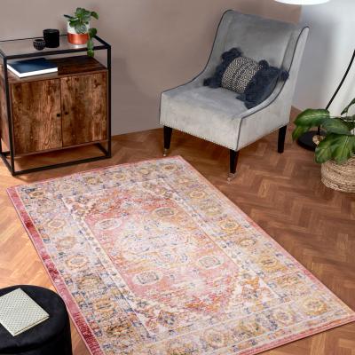 The Rug Seller Nova 8879 Traditional Rugs in Terracotta Orange&nbsp;80x150cm