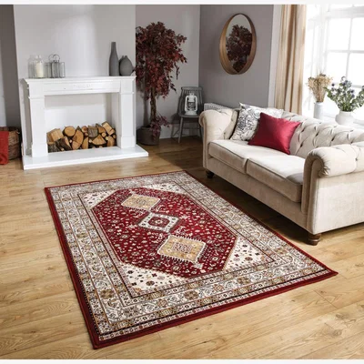 The Rug Seller Royal Classic Rugs 93 R in Red