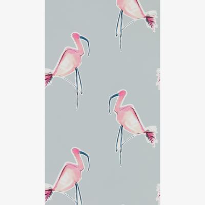 The Rug Seller Zanzibar Flamingo Wallpaper 111200 by Scion in Bubblegum Blue&nbsp;Roll