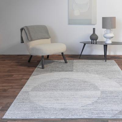 The Rug Seller Muse MU23 Modern Geometric Woven Rugs in Grey