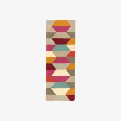 The Rug Seller Funk Honeycomb Bright Colourful Modern Hallway Runners&nbsp;70x200cm