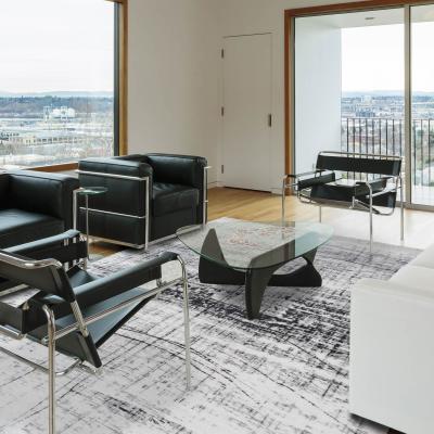 The Rug Seller Louis De Poortere Modern Mad Men Griff Designer Rug 8926 in Black and White&nbsp;230x330cm