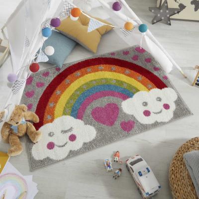 The Rug Seller Rainbow Rugs in Multicolour for Children Nursery&nbsp;80x120cm
