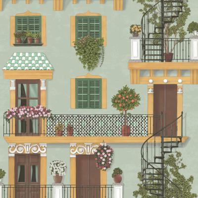 The Rug Seller Alfaro Wallpaper 117 4012 by Cole & Son in Duck Egg MultiRoll