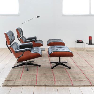 The Rug Seller Grid Rugs 206 003 900 in Brown and Red by Ligne Pure