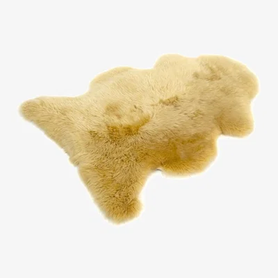 The Rug Seller Long Wool Sheepskin Rugs in Squash&nbsp;Single