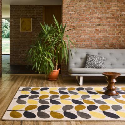 The Rug Seller Multi Stem Rugs 061506 in Brown by Orla Kiely