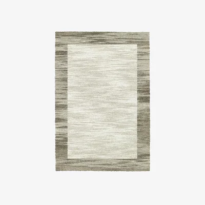 The Rug Seller Mehari Modern Bordered Rugs 23042 6878 in Beige