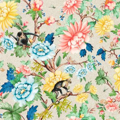 The Rug Seller Sapphire Garden Wallpaper W0133 01 by Wedgwood in Ivory&nbsp;Roll