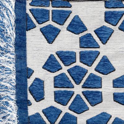 The Rug Seller Milek Tattoo Rug DBB8 6001 in Blue and White