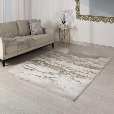 The Rug Seller Aurora Linea AU17 Marble Rugs in Metallic Beige Bronze