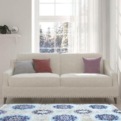 The Rug Seller Suzani rugs in Taupe and Blue