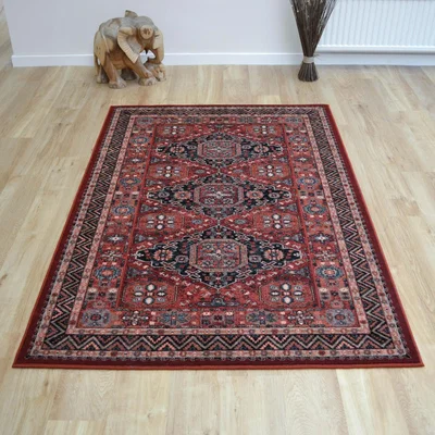 The Rug Seller Royal Kashqai Rugs 4308 300 in Brick