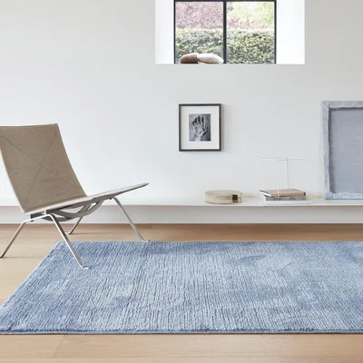 The Rug Seller Skald Plain Modern Rugs 49001 8282 in Blue