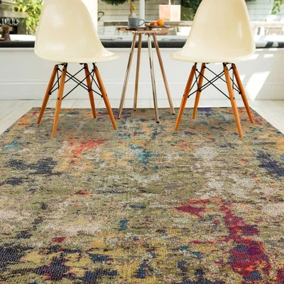 The Rug Seller Colores Cloud Gardenia Abstract Rugs in CO01 Multi