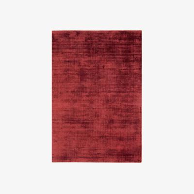 The Rug Seller Blade Plain Rugs in Berry Red - Silky Viscose Pile&nbsp;240x340cm