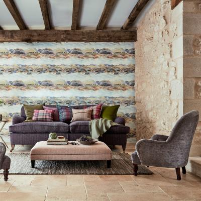 The Rug Seller Elysian Wallpaper 216592 by Sanderson in Fig Purple&nbsp;Roll