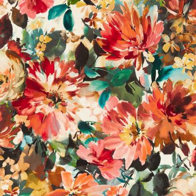 The Rug Seller Tahiti Wallpaper W0145 04 by Clarke and Clarke in Rouge Red&nbsp;Roll