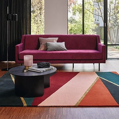 The Rug Seller Sahara Rugs 56105 by Ted Baker in Burgundy
