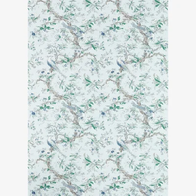 The Rug Seller Chintz Wallpaper Panel 313014 by Zoffany in Blue StoneRoll